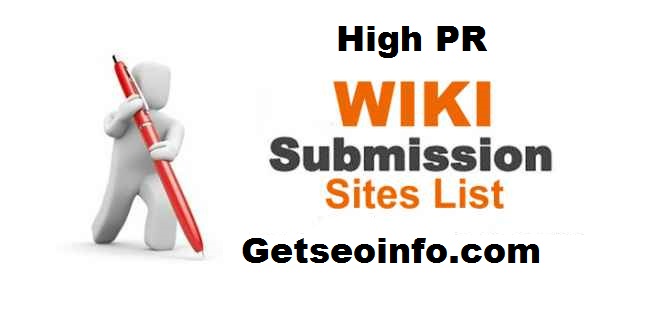 wiki submission sites list