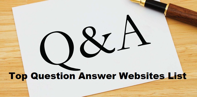 Question & Answer Sites List