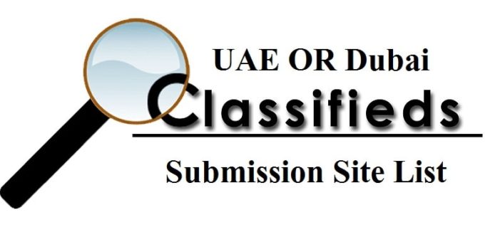 UAE OR Dubai Classified Submission Sites List